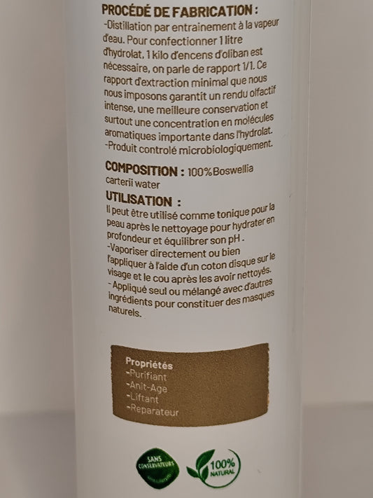 Hydrolat d'encens d'oliban